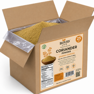 Bovid Life  Coriander Ground Powder ( Dhania) Spice 25-Pound (400 Ounce) 11.36kg ~ Bulk Box ~ All Natural, Salt-Free | Vegan | No Colors